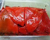 Foto del paso 8 de la receta: Albóndigas de pollo y jamón con tomate y pimientos