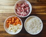 Une image de l'étape 2 de Joues de Porc au Cidre-Miel avec Purée.
