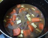 Hình bước làm 5 của món Bò kho cà rốt + khoai lang (không cần gia vị bò kho)