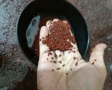A picture of step 1 of Ragi pulao.