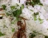 A picture of step 10 of Green Chicken Biryani.