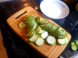Calabacitas keto con tocino preparadas en microondas