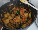 Foto del paso 4 de la receta: Guiso de lentejas rojas y espinacas al curry