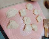 Hình bước làm 3 của món Bánh trung thu khoai môn mochi chà bông trứng muối