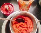 A picture of step 3 of Immunity Booster Drink (Beetroot Amla Mint Garlic juice).