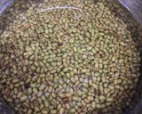 A picture of step 1 of Whole Moong Dal Curry.