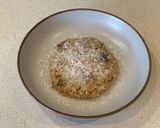 A picture of step 9 of Porcini risotto.