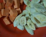 Foto langkah ke 1 dari resep Kolak pisang (ubi+kolang kaling).