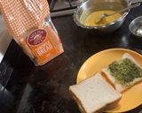A picture of step 2 of Bread Pakoda.