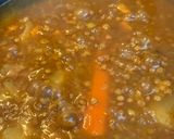 Foto del paso 3 de la receta: Lentejas con espinacas y ajos tiernos
