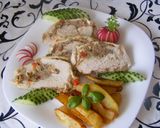 Gombás-májas csirkemell recept fázis 1 fotója