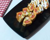 Foto langkah ke 6 dari resep Sushi roti tawar #idebekal.