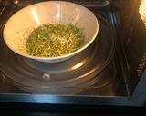 A picture of step 1 of Broccoli tikki.