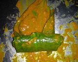 A picture of step 4 of Turiya Patra Sabji.