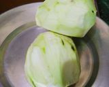 A picture of step 1 of Brinjal paratha.