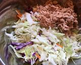 A picture of step 3 of Tuna & Cabbage Okonomiyaki with Oat Flour.