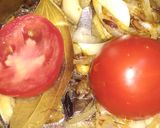 A picture of step 1 of Kashmiri patato.