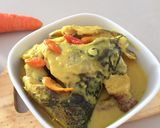 Foto langkah ke 4 dari resep Gulai kuning kepala salmon.