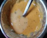 A picture of step 1 of Besan chilla sandwich.