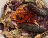 Foto del paso 5 de la receta: Arroz meloso de alcachofa y zanahoria morada con ensalada de tomate del Perelló #CocinaDeMercado