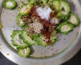 A picture of step 1 of Crispy Karela Pakora.
