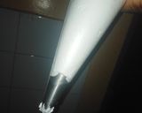 A picture of step 4 of Whipped cream frosting.