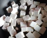 A picture of step 1 of Navaratan curry.
