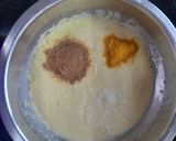 A picture of step 4 of Moong dal cabbege uttapa.