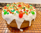 Foto del paso 9 de la receta: Pastel con sabor a Panettone (Cake with Panettone flavor)