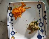 A picture of step 1 of Hari bhari sabji.