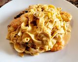 Foto del paso 14 de la receta: Tagliatelle al huevo con langostinos y almejas