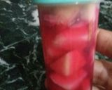 A picture of step 3 of Frozen Muskmelon Pepsicles in RoohAfza.
