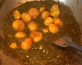A picture of step 9 of Hariyali Aloo / Dhaniya Aloo.