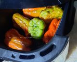 Une image de l'étape 2 de Poivrons et piments forts cuits au air fryer 🫑🌶.