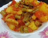 A picture of step 6 of Beans & Potato Bhaji.