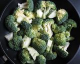 A picture of step 1 of Pan-fried Broccoli & Cheese.