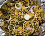 A picture of step 1 of Dambun cous cous.