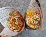 A picture of step 11 of Sukha Bhel Mumbai Style.