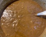 A picture of step 3 of Choco lava cake in appe pan.