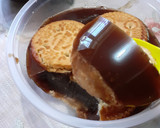Foto langkah ke 8 dari resep Cemilan : Puding Coklat Biskuit Roma Kelapa.