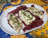 Une image de l'étape 10 de Filets de julienne aux carottes violettes, herbes et citron.