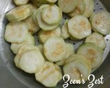 A picture of step 1 of Turai Bhajiye.