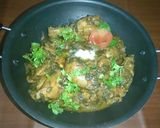 A picture of step 7 of Desi palak gosht (Palak chicken).