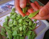 Foto del paso 1 de la receta Judías verdes con patata y huevo poché tupper
