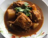 Gambar langkah 8 resipi Kari Ayam Kerisek 🍗🥥.