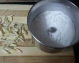 A picture of step 1 of Besan ladoo.