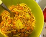 A picture of step 3 of Fideo Loco (crazy pasta).