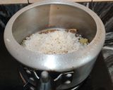 A picture of step 5 of ALOO ki TEHRI (a nice delicious one pot meal from Uttar Pradesh).