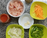 Foto del paso 1 de la receta: Spaghetti con estofado de pollo