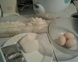 A picture of step 1 of Cassava Tortilla with Cheese.